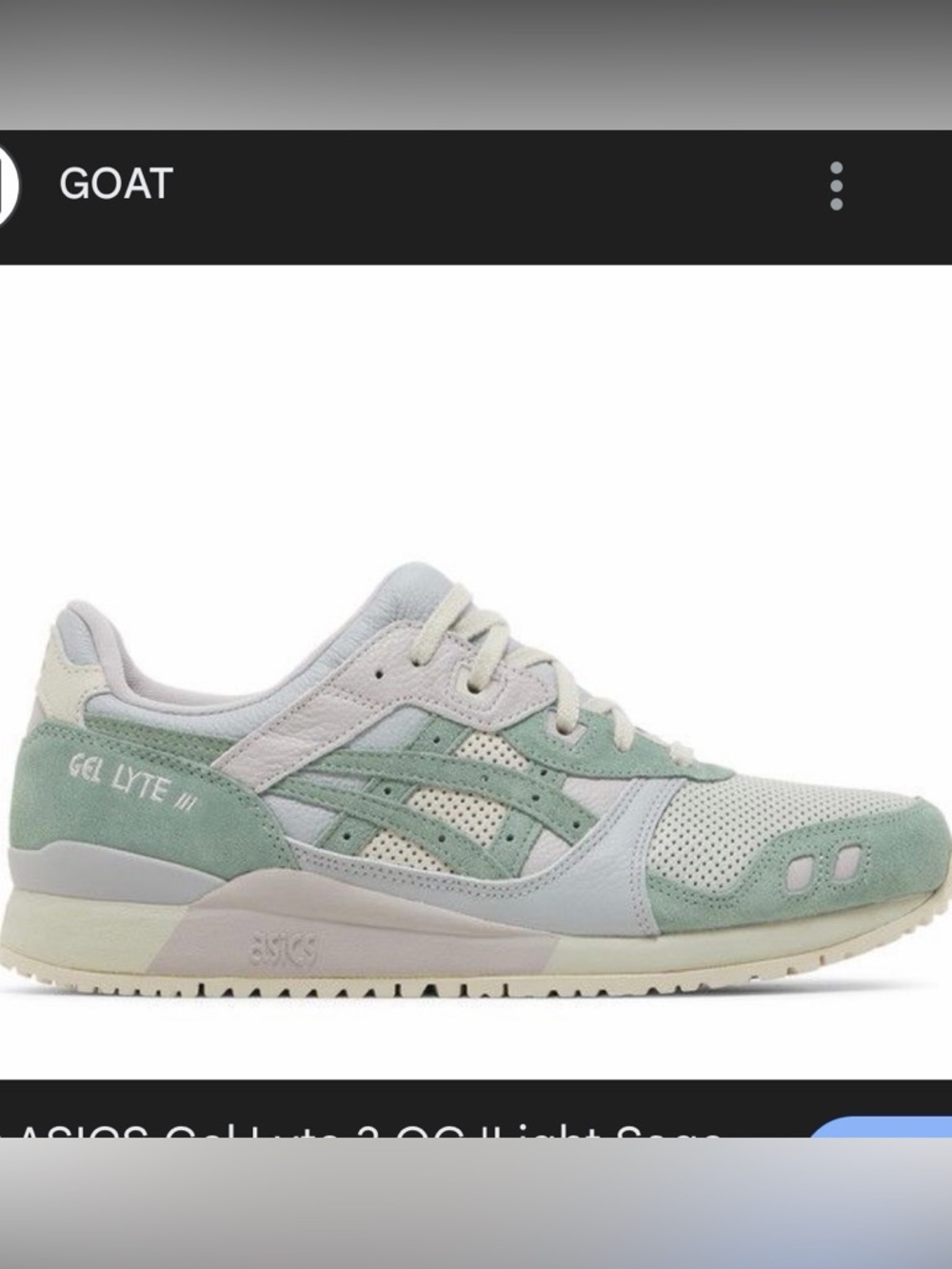 Asics Gel Lyte 3 OG Light Sage Sneakers